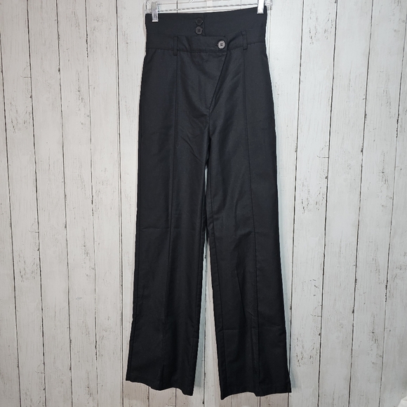 Amy Enjoy Life AEL Pants - AEL AMY ENJOY LIFE Women's Black High Waisted Pants Pockets Size XS Front Seam.